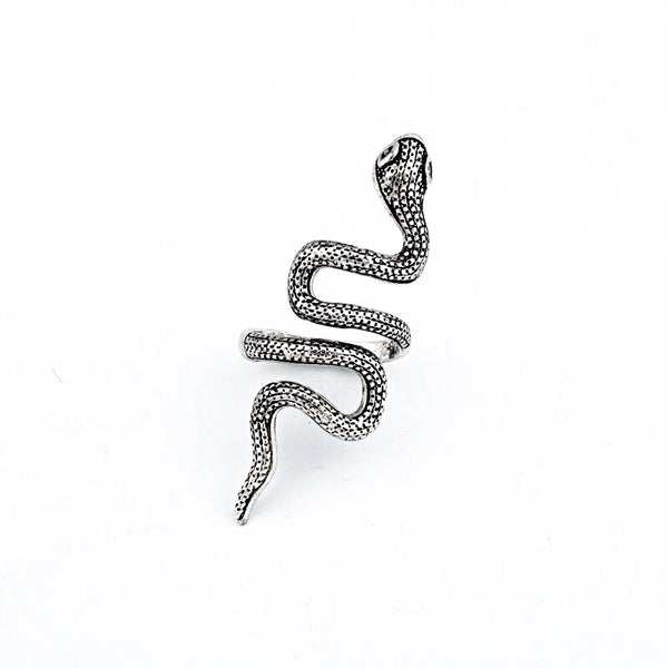 Anillo Serpiente Larga Plata 925