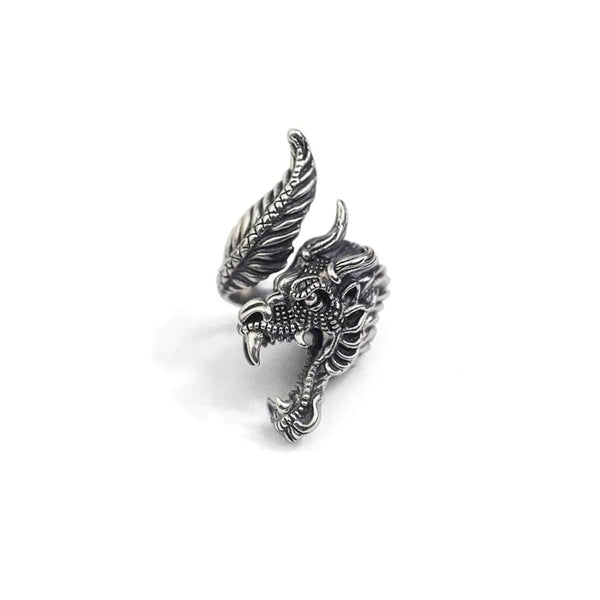 Anillo Dragón Furioso Plata 925