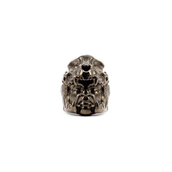 anillo guerrero jaguar negro liga blanda